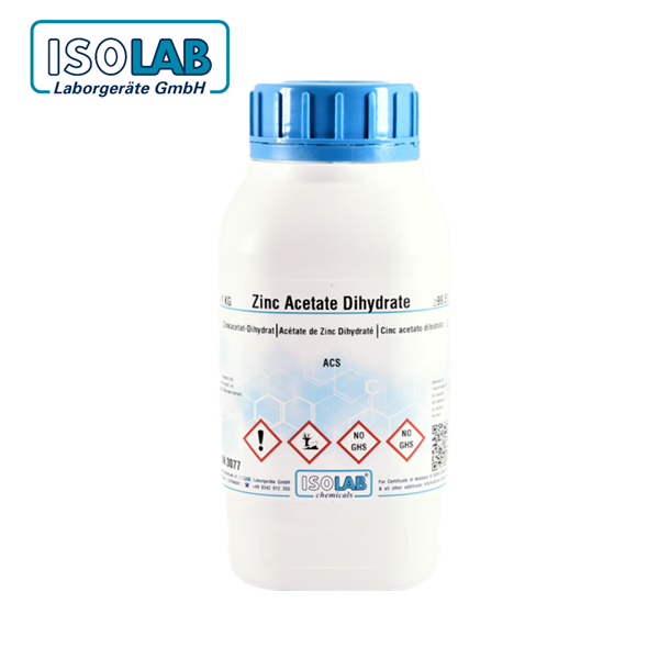 ISOLAB 996.016.1000 Zinc acetate dihydrate for analysis ACS CAS No.: 5970-45-6 1 kg