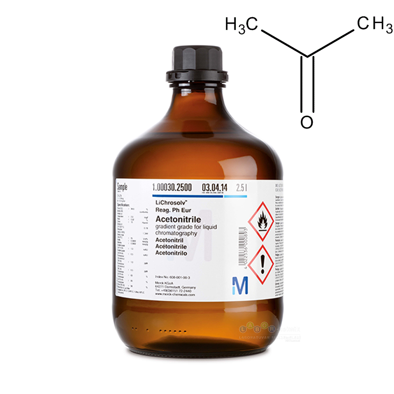 Merck 100030 Acetonitrile gradient grade For Liquid  2.5 L