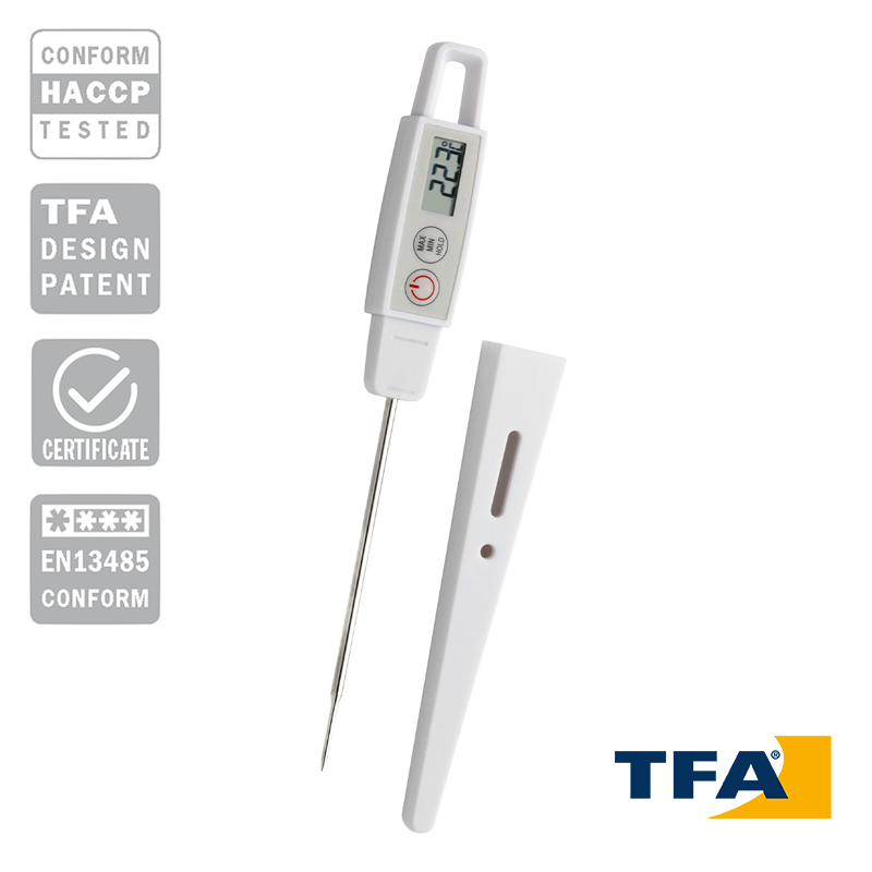 TFA 30.1040 Saplama Tip Gıda Termometresi IP67 -40... +250 °C  HACCP Onaylı