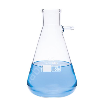 ISOLAB Erlen - Nuçe - Cam - Cam Su Giriş Borulu - 1000 ml