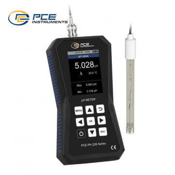 PCE PH 228 Portatif pH Metre -2… +20 pH Epoksi Elektrot ile GLP Veri Yönetimi Türkçe Menü Dili