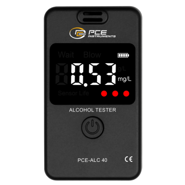 PCE ALC 40 Temassız Alkolmetre 0... 1 g/L Dikkat: Hijyenik sebeplerden dolayı iade veya değişim yoktur!