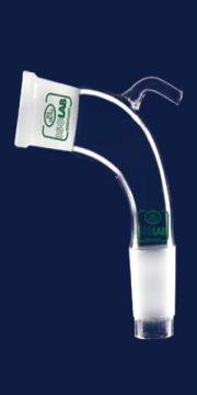 ISOLAB Adaptör - Aktarım - Eğimli Vakumlu - Dişi Şilif : NS 14/23 - Erkek Şilif : NS 14/23
