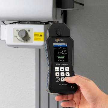 PCE RAM 100 α-, β-, γ-Radyasyonları için Radyasyon Ölçüm Cihazı 0... 1500 µSv/h / 0... 9999999 cpm / 0... 167000 cps