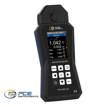 PCE RAM 100 α-, β-, γ-Radyasyonları için Radyasyon Ölçüm Cihazı 0... 1500 µSv/h / 0... 9999999 cpm / 0... 167000 cps