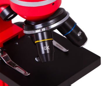 BRESSER Junior Biolux SEL 40–1600x Mikroskop Kırmızı