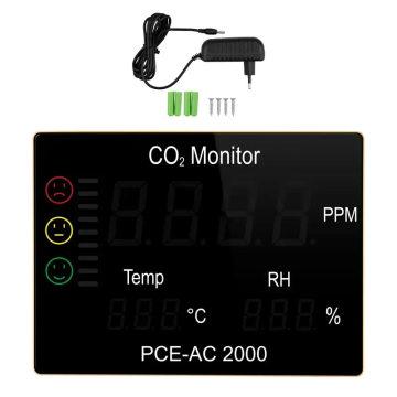 PCE AC 2000 Karbondioksit Sıcaklık ve Nem Ölçer 0... 9999 ppm / -10... 100 °C / 0... 99.9% n.o