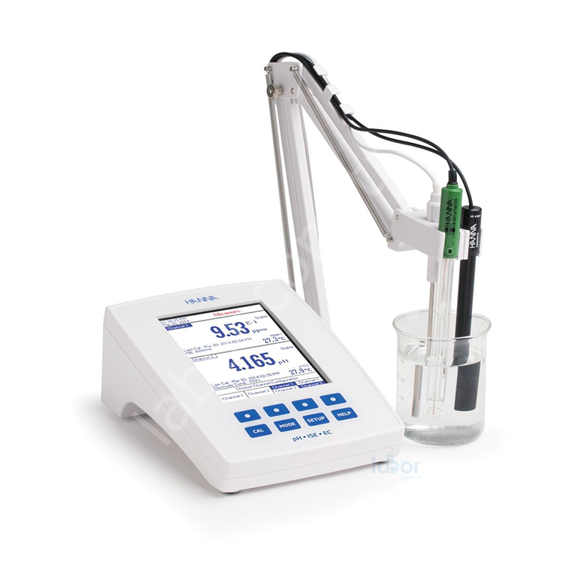 HANNA HI-5522-02 Masa Tipi pH / ORP / ISE / EC / TDS / Direnç / Tuzluluk Ölçer