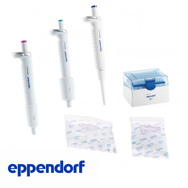 Eppendorf Reference® 2 Otomatik Pipet SET3  100 – 1.000 µL, 0,5 – 5 mL, 1 – 10 mL