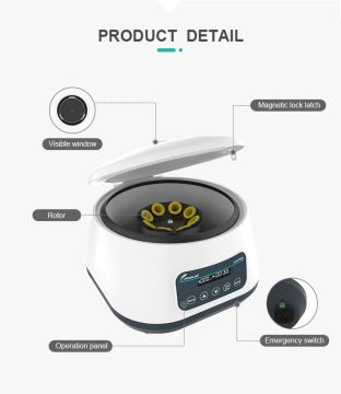 JOANLAB LC-400P Santrifüj CGF, PRP, APRF, IPRF Programlı 500... 4000 rpm / 1717g / 4 x 15 mL veya 8 x 5/10 mL