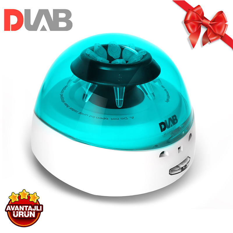 DLAB D1008 Mikro Santrifüj Yeşil (0.2 / 0.5 /1.5 / 2.0 mL X 8  / 7000 rpm)