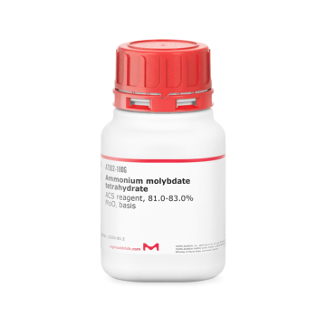 Sigma-Aldrich A7302 Ammonium molybdate tetrahydrate ACS reagent, 81.0-83.0% MoO3 basis 100 gr