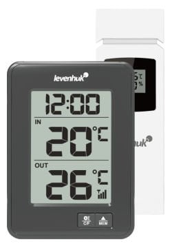Levenhuk Wezzer BASE L50 Termometre İç Mekan: 0…+50 °C Dış mekan: -30…+60 °C