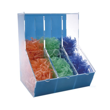 ISOLAB Dispenser Kutusu - Akrilik - Üç Bölmeli
