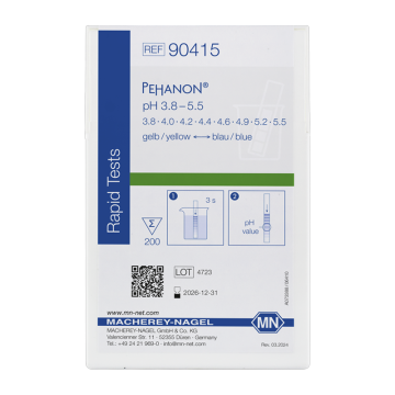 MACHEREY - NAGEL PEHANON® 90415 pH Kağıdı 3.8 - 5.5 pH 200 Adet / Kutu