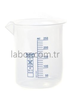 Kartell 250 ml Plastik Beher Mavi Baskılı