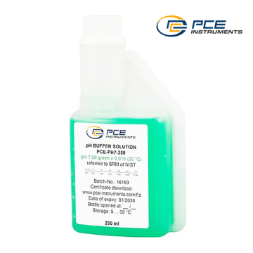 PCE pH + pH 7 Kalibrasyon Sıvısı 4.01 pH / 250 mL ve 7.00 pH / 250 mL