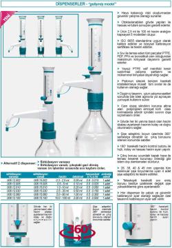 ISOLAB Dispenser - Üst Model - Sirkülasyon Vanalı - 5 ml
