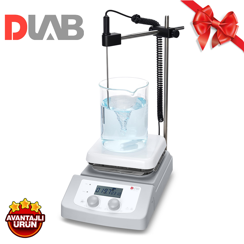 DLAB MS-H380-Pro SET2 Isıtıcılı Manyetik Karıştırıcı  200... 1.500 rpm / RT+5... 380 ℃ / 5 L