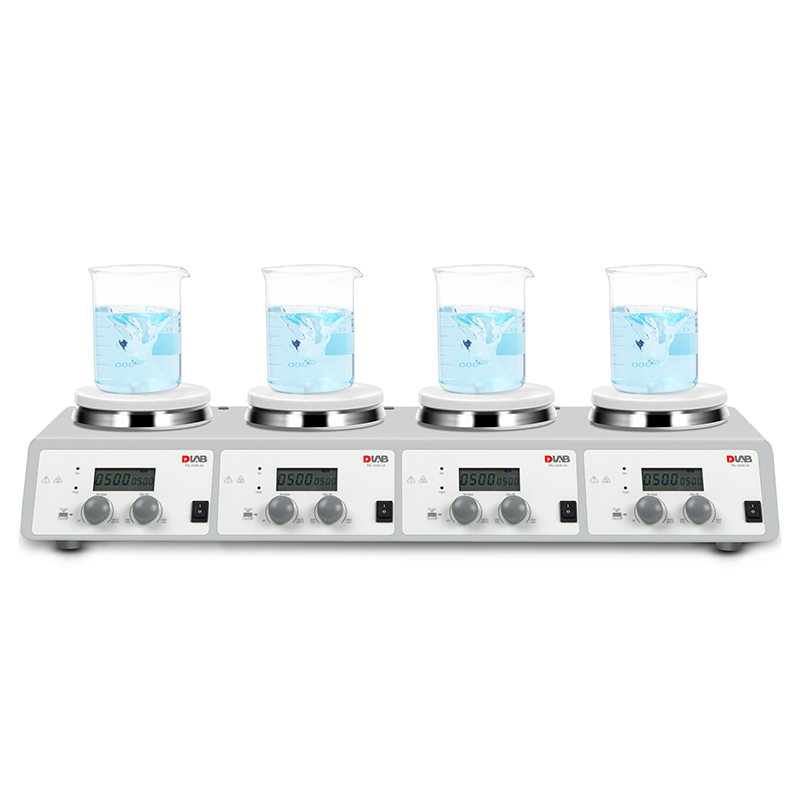 DLAB MS-H340-S4 SET 4 Bölmeli Isıtıcılı Manyetik Karıştırıcı SET 200... 1.500 rpm / 25... 340 °C / 4 x 10 L