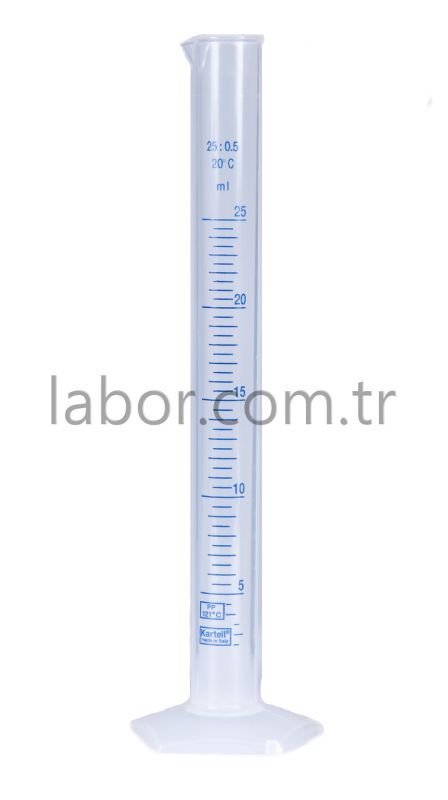 Kartell  25 ml Plastik  Mezür Uzun Form
