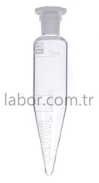Borucam Petrol Test Tüpü Konik Kapaklı  50 mL