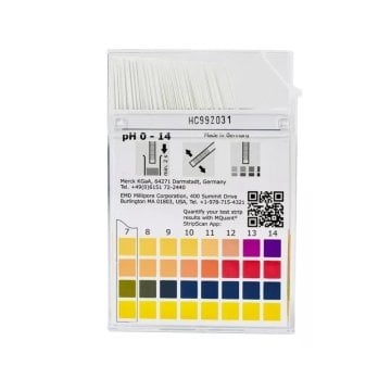 Merck 109535 pH Kağıdı pH 0 - 14, | pH-indicator strips pH 0 - 14 Universal indicator McolorpHast™ (100 Adet/Kutu)