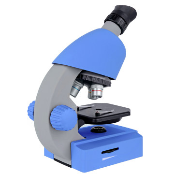 BRESSER Junior 40–640x Monoküler mikroskop Mavi