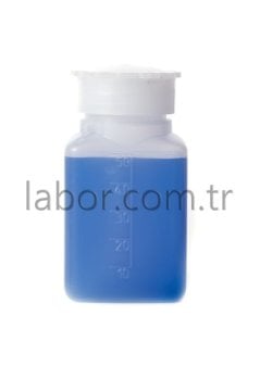 Kartell 50 ml Kare Plastik Sızdırmaz Vida Kapaklı Şişe