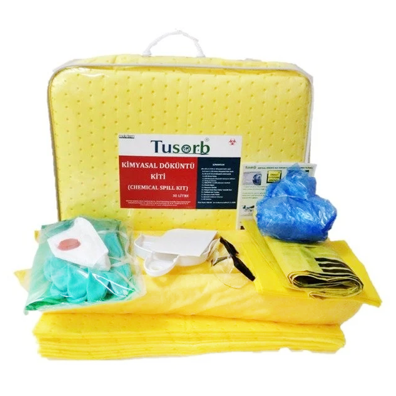 TUSORB TDK-03 Taşıtlar için Tehlikeli Kimyasal Dökülme Kiti 30 L