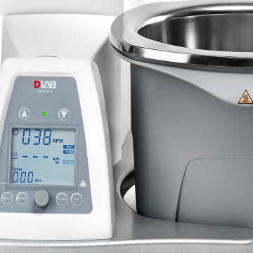 DLAB RE100-Pro Rotary Evaporatör Diagonal 20.... 280 rpm / 180 °C Otomatik Lift
