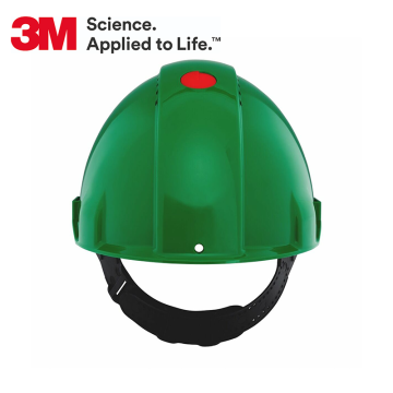 3M™ G3000CUV-GP Baret, Uvicator, Pim Kilitli, Havalandırmalı, Plastik Ter Bantlı, (Yeşil Renkli)