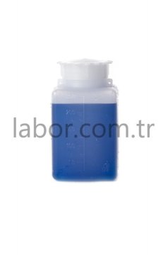 Kartell 250 ml Kare Plastik Sızdırmaz Vida Kapaklı Şişe