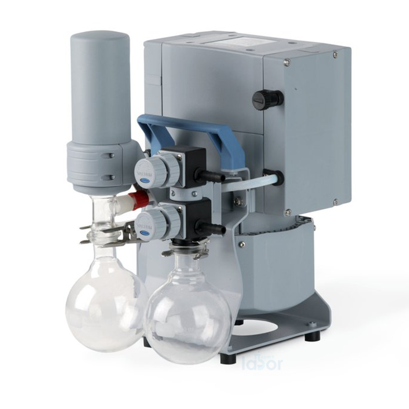 Vacuubrand Md 4C Nt + Ak Senkron + Ek  Vakum Sistemi Kimyasallara Dayanıklı 1,5 Mbar'A Kadar