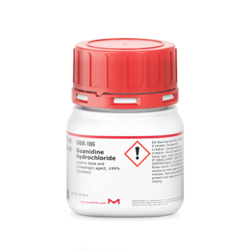 Sigma-Aldrich G4505 Guanidine hydrochloride ≥99% (titration), organic base and chaeotropic agent CAS No.: 50-01-1 100 gr