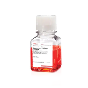 Sigma-Aldrich T2601 StableCell™ Trypsin Solution 1X, sterile-filtered, BioReagent, suitable for cell culture, 0.5 g porcine trypsin and 0.2 g EDTA • 4Na per liter of Hanks′ Balanced Salt Solution with phenol red 100 mL