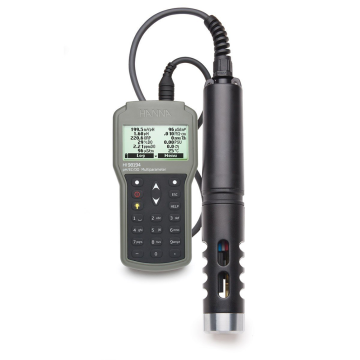 HANNA HI98194  Multiparametre Ölçer pH / ORP / EC / TDS / Tuzluluk / DO / Basınç / Sıcaklık Su Geçirmez Ölçüm Cihazı  4 m Kablo ile