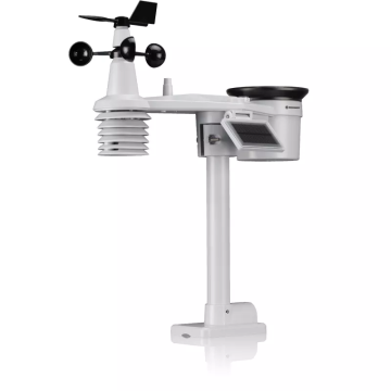 BRESSER 7'si 1 Arada Wi-Fi Işık Yoğunluğu ve UV Ölçer Gelişmiş Profesyonel Hava İstasyonu (Siyah)