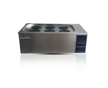 Elektromag M 2536 Su/Buhar Banyosu 30... 110 °C / 21 L / Çift Sıralı 6 Kapak