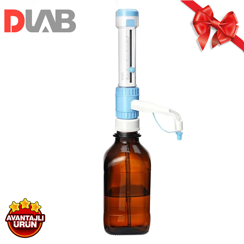 DLAB DispensMate Dispenser (1-10 mL) - Kimyasallara Karşı Dirençli - Tamamı Otoklavlanabilir