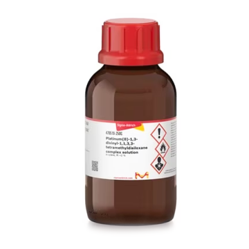 Sigma Aldrich 479519 Platinum(0)-1,3-divinyl-1,1,3,3-tetramethyldisiloxane complex solution in xylene, Pt ~2 % 25 gr