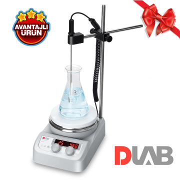 DLAB MS-H280-Pro SET2 Isıtıcılı Manyetik Karıştırıcı 200... 1.500 rpm / RT... 280 °C / 3 L