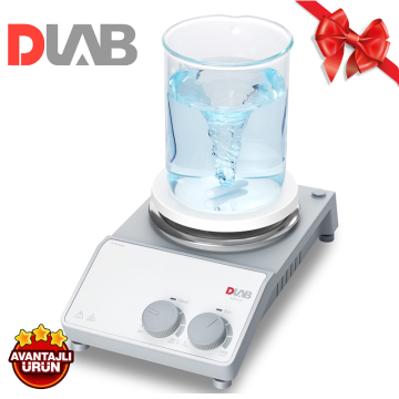 DLAB MS-H-S Isıtıcılı Manyetik Karıştırıcı  0... 1.500 rpm / RT... 340 ℃ / 20 L