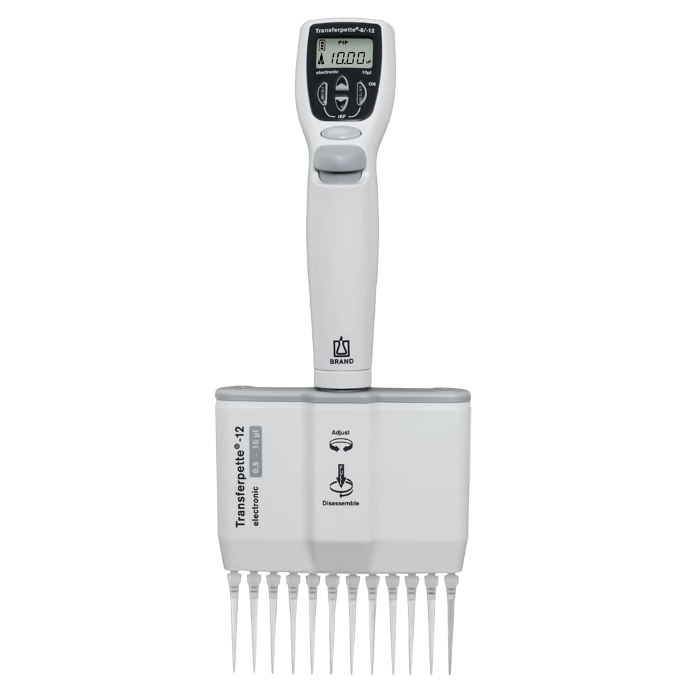 BRAND 705450 Transferpette® S 12 Electronic 1 - 20 µL Elektronik 12 Kanallı Otomatik Pipet