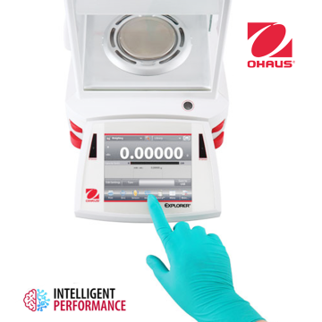 OHAUS EX225D/AD Semi Mikro Terazi 120/220 gr / 0.01/0.1 mg İyonlaştırıcı ile