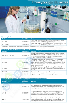 SI Analytics Titratör TitroLine® 7750 Potansiyometri ve KF Temel Ünite