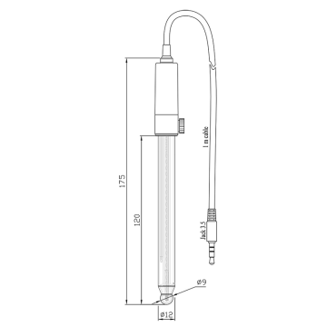 Hanna HI 11310 Cam pH Elektrodu  0... 14 pH
