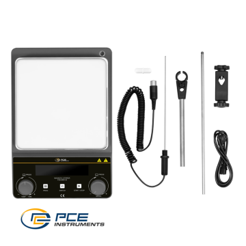 PCE MSR 30 Isıtıcılı Manyetik Karıştırıcı 100... 1.600 rpm / RT... + 300 °C / 5 L / 1 dk... 99 saat 59 dk / 155 x 155 mm
