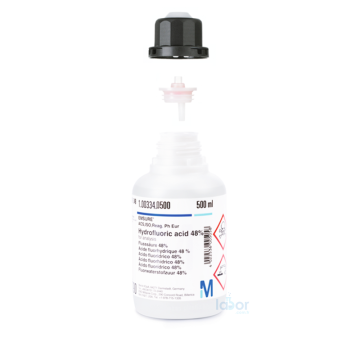 Merck 100334 Hydrofluoric Acid 48% for analysis EMSURE® ACS, ISO Reag. pH Eur 500 mL.