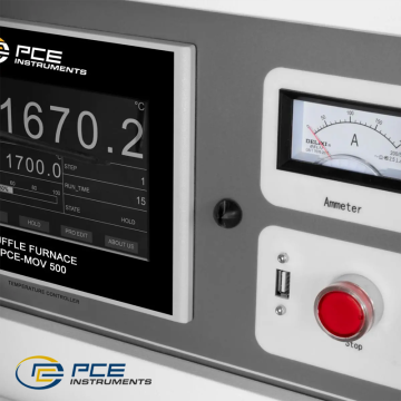 PCE MOV 500 Mufla Fırını (Kül Fırını) RT+20... 1700 °C / Hazne Boyutu: 250 x 320 x 250 mm (G x D x Y)